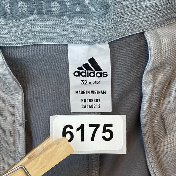 Adidas Gray Three Tapered Regular Fit Golf Pants UPF 50+ Twill Men's Size 32x32 - Picture 15 of 15